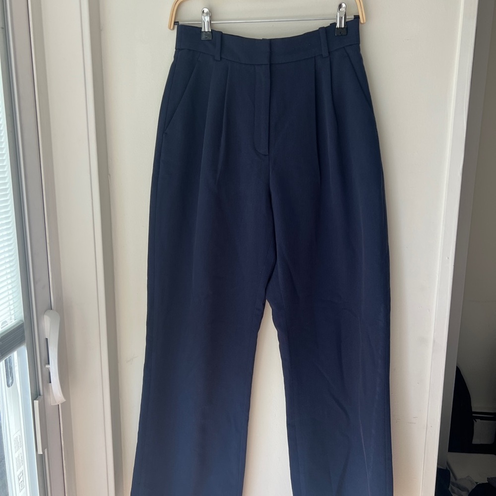 Abercrombie & Fitch Dark Blue Curve Love Pants Sloane